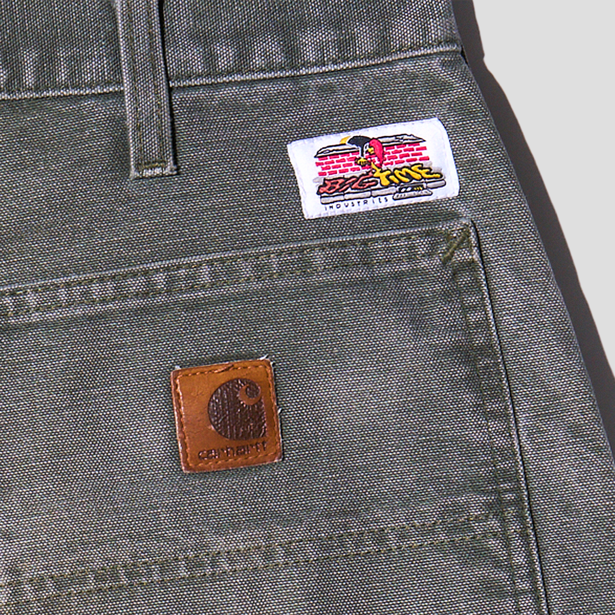 Devil Baby Embroidered Duck Canvas Carpenter Pants