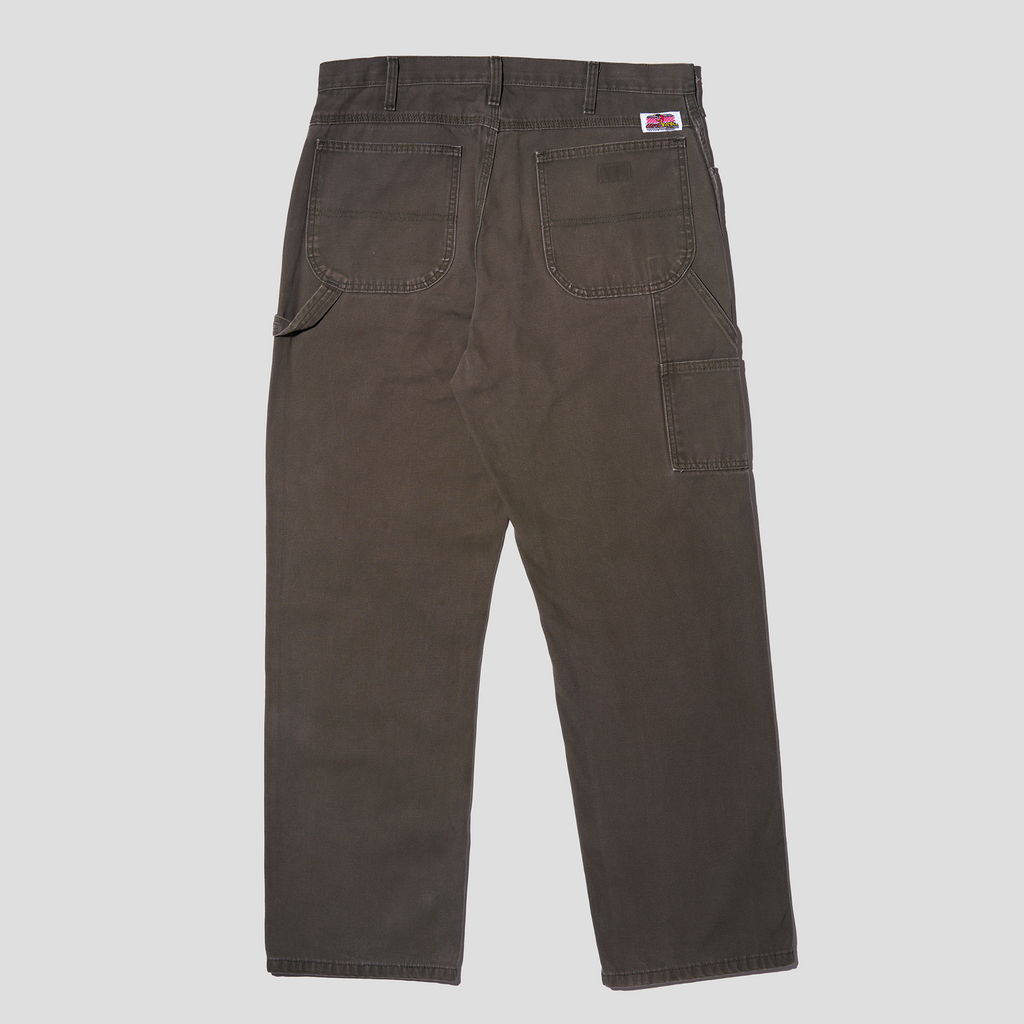 Speed Skull Embroidered Duck Canvas Carpenter Pants (36x32)