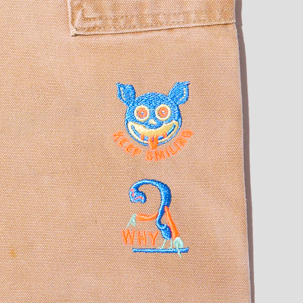 Scum Devil Embroidered Double Knee Duck Canvas Carpenter Pants (30x29)