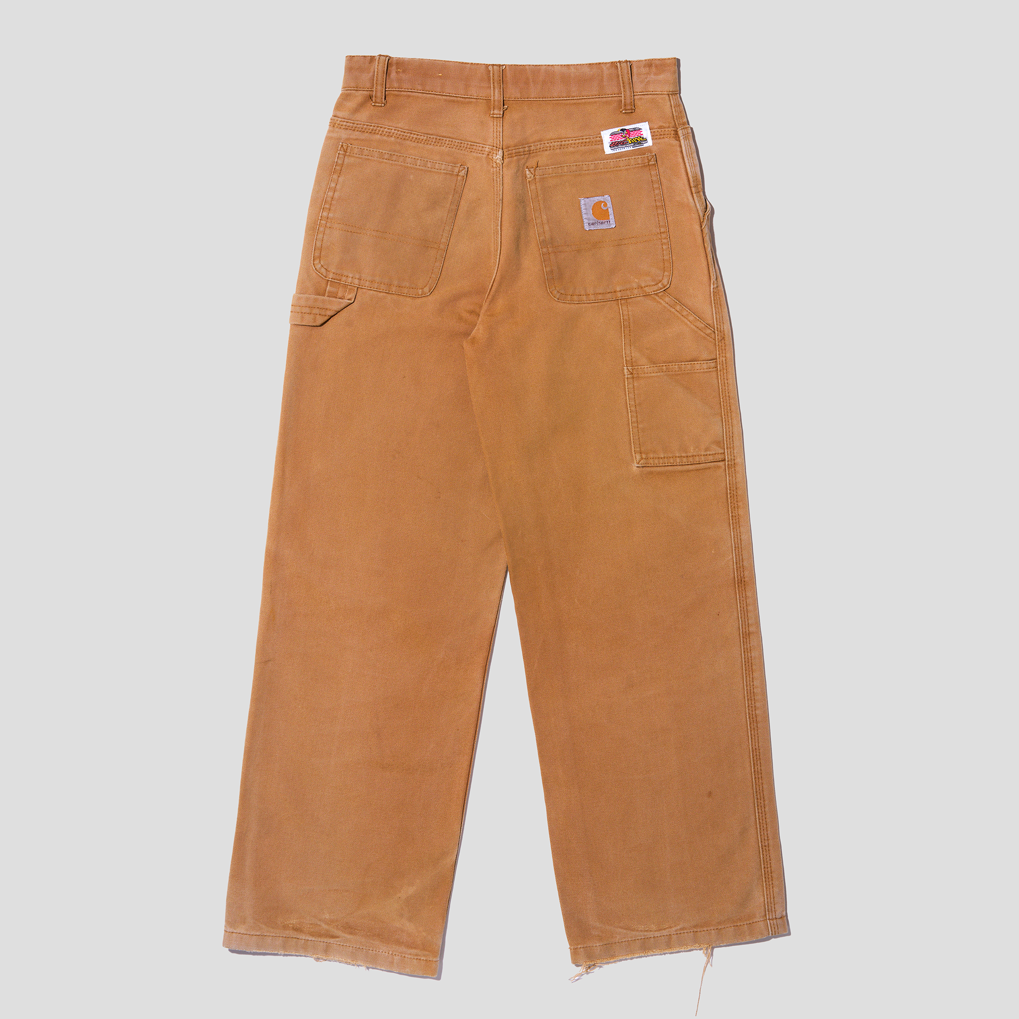 Devil Baby Embroidered Duck Canvas Carpenter Pants (27x27)