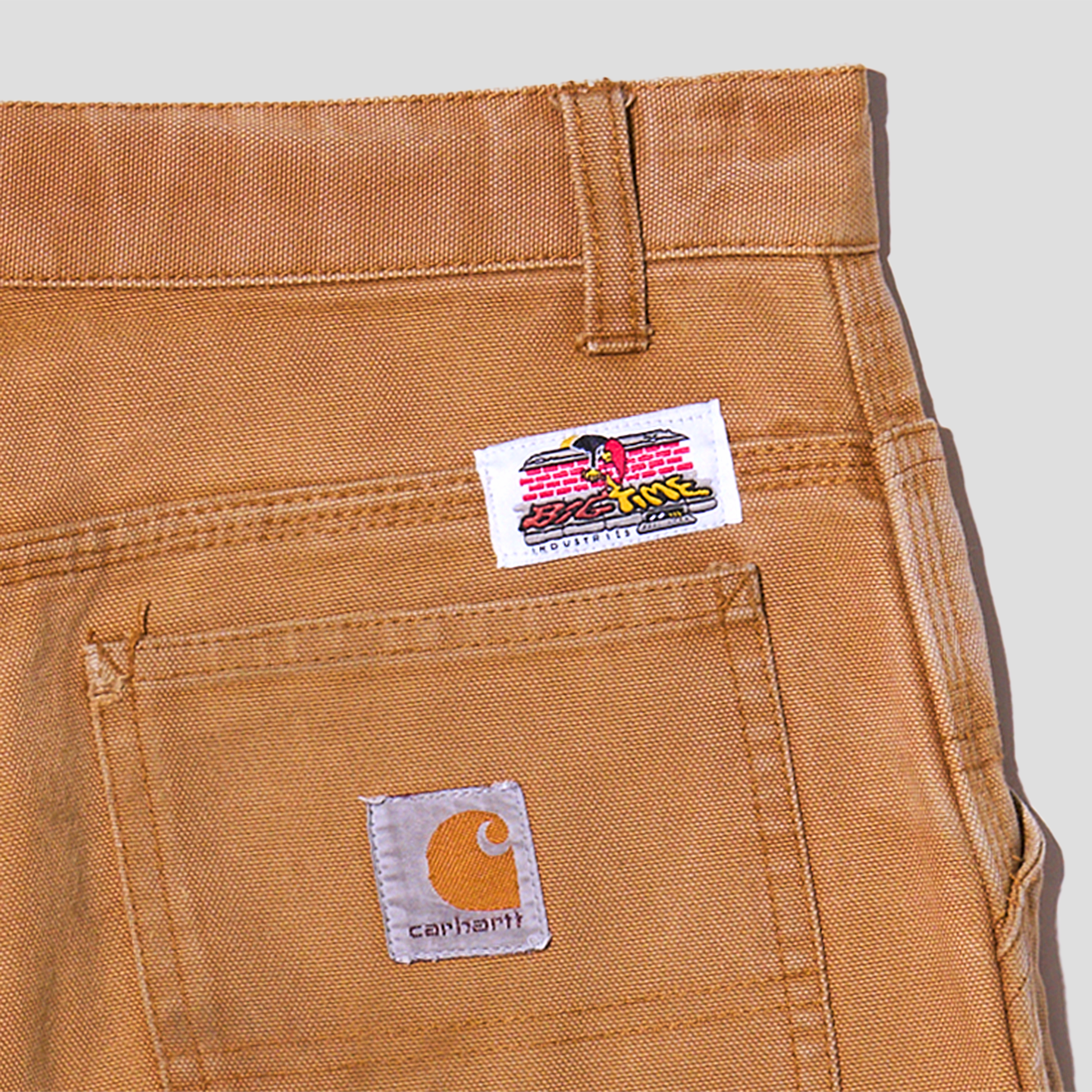 Devil Baby Embroidered Duck Canvas Carpenter Pants (27x27)