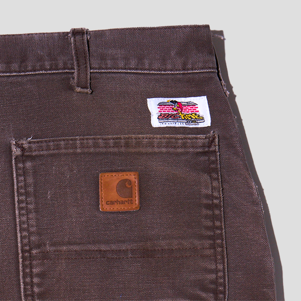 Devil Baby Embroidered Duck Canvas Carpenter Pants (38x33)
