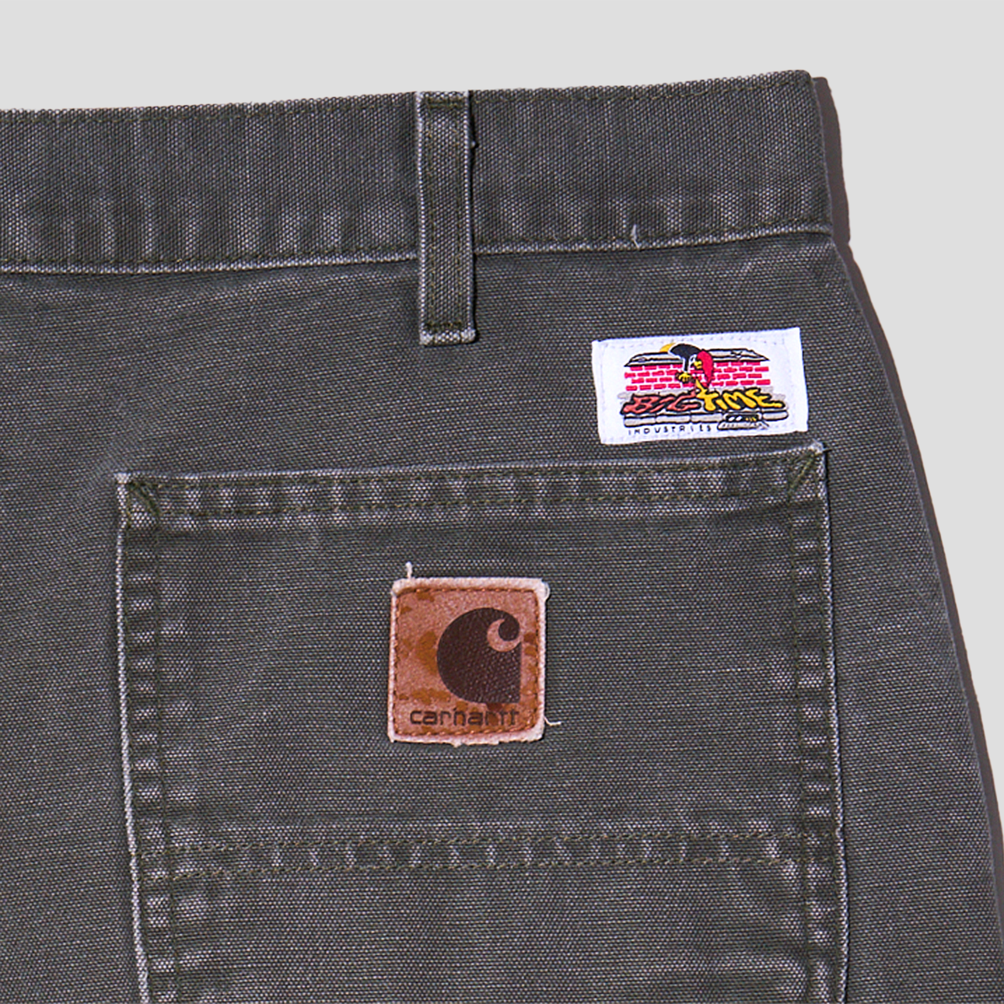 Devil Baby Embroidered Duck Canvas Carpenter Pants (35x32)