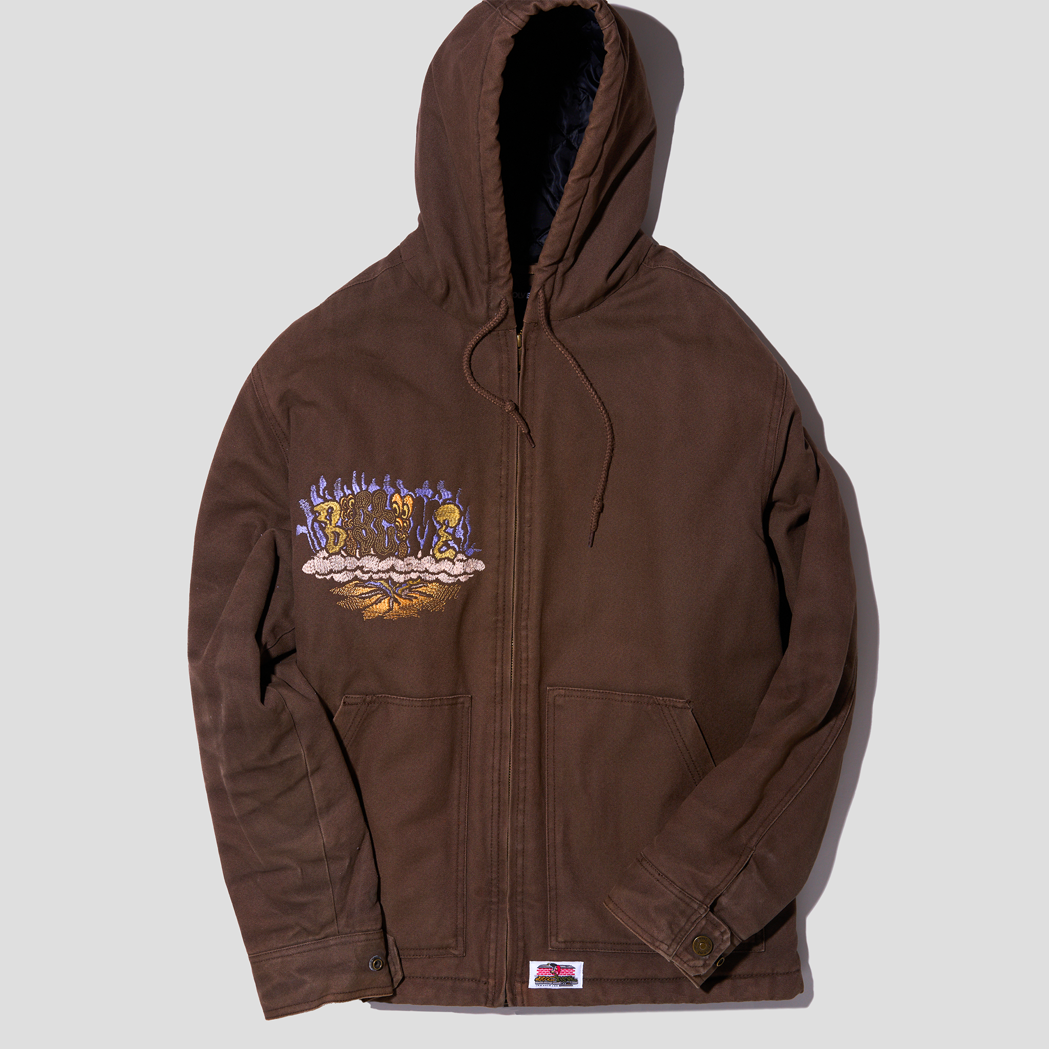Yung Bunny Embroidered Hooded Work Jacket (L)