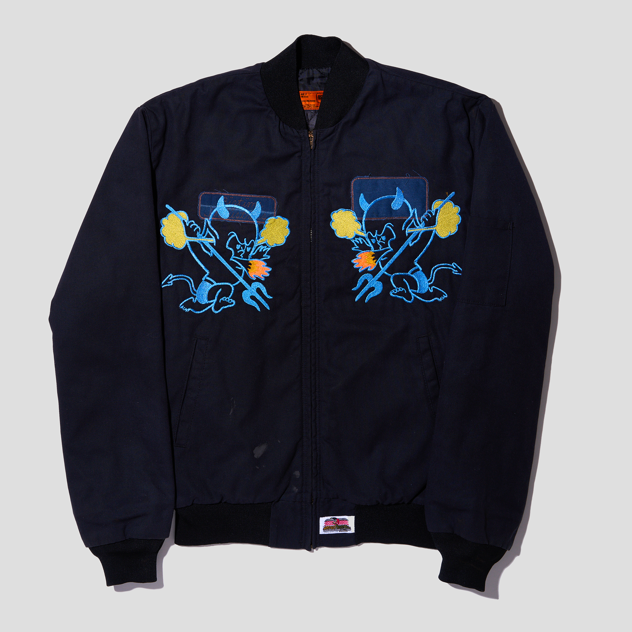 Devil Baby Embroidered Bomber Jacket (M)