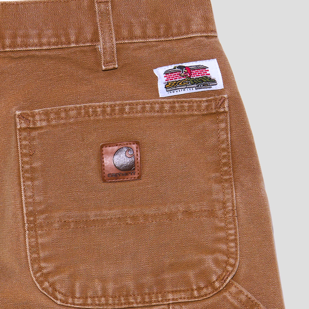 Serving One Machine Embroidered Duck Canvas Carpenter Pants (32x30)