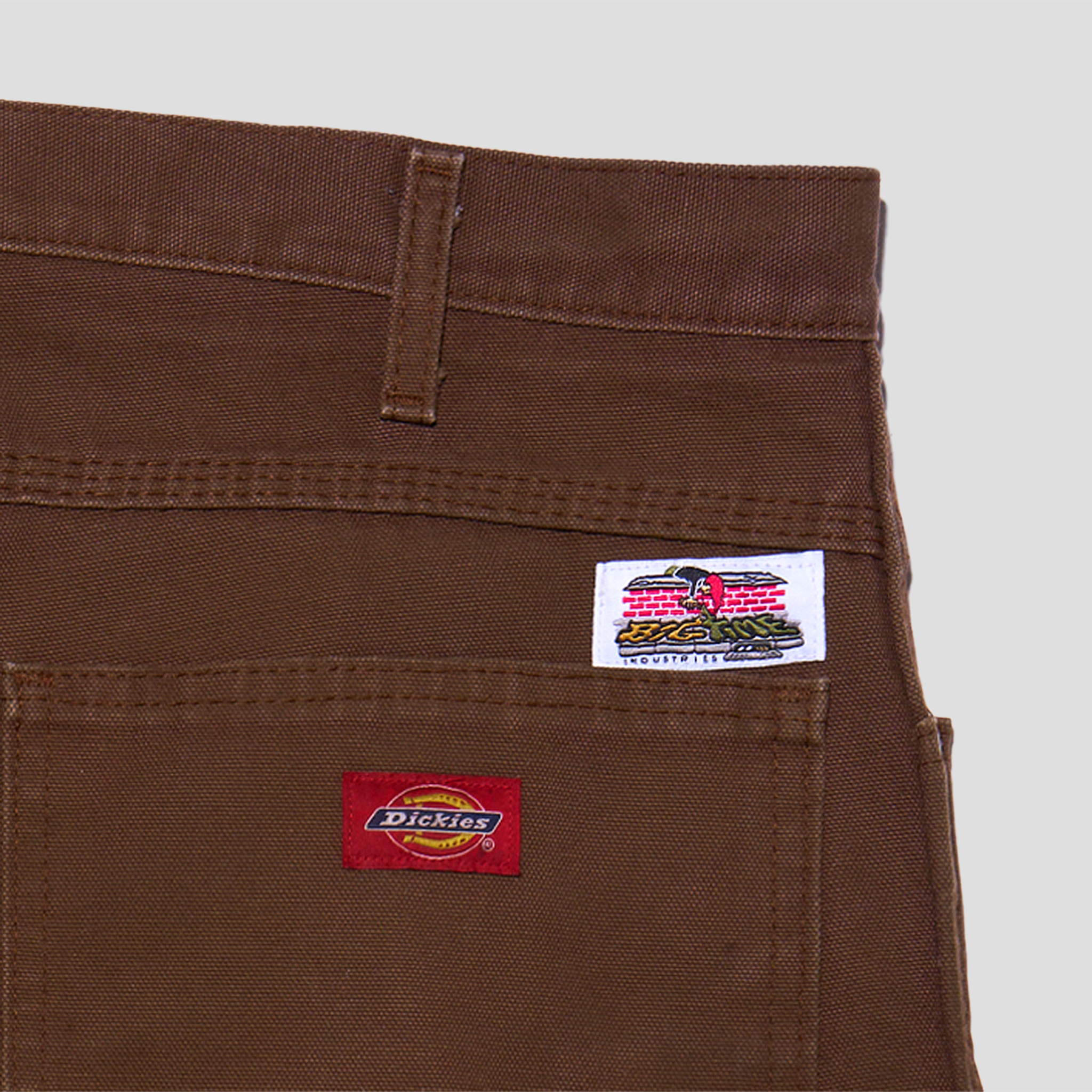 Serving One Machine Embroidered Duck Canvas Carpenter Pants (38x30)