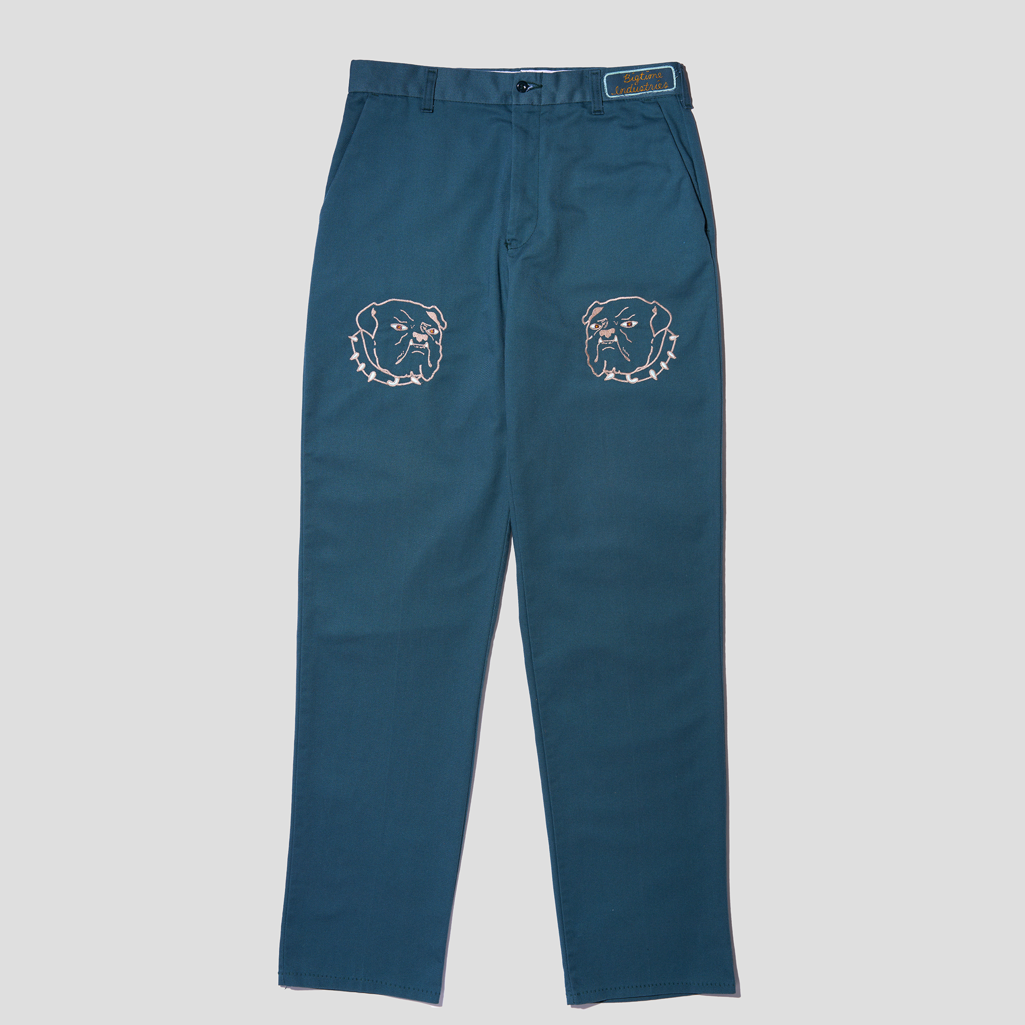 Bulldog Embroidered Twill Workwear Chinos