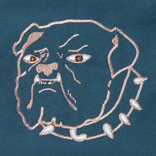 Bulldog Embroidered Twill Workwear Chinos (all sizes)